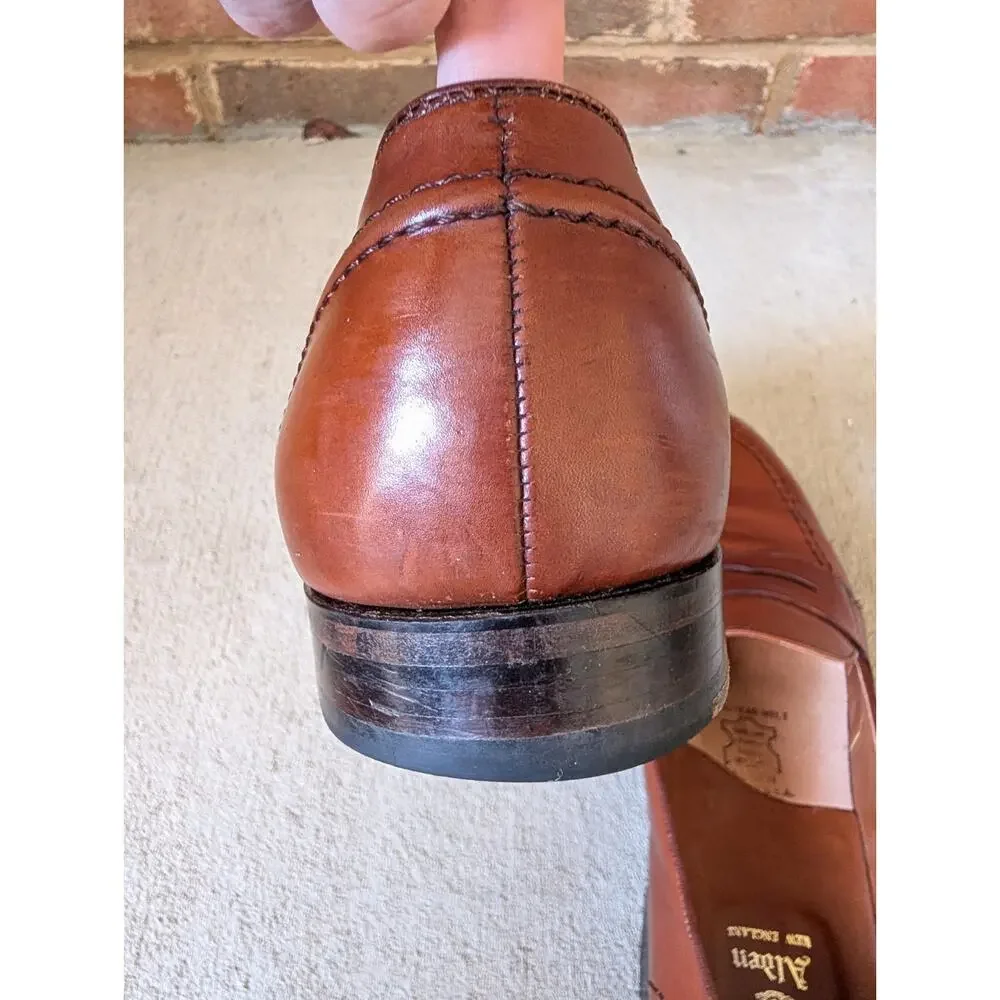 Alden Brown 685 Full Strap Slip On Loafer Leather Dress Shoes Size 11.5 D Mens